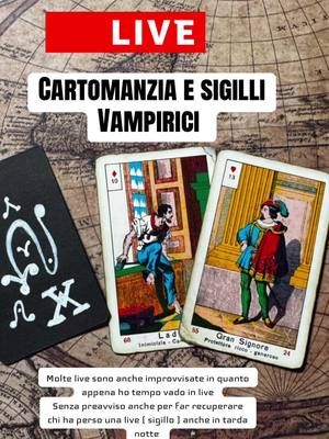 Cartomanzia live e sigillo Vampirico live #legamentodamore #tarocchi #rituali #ritiesoterici #possessione